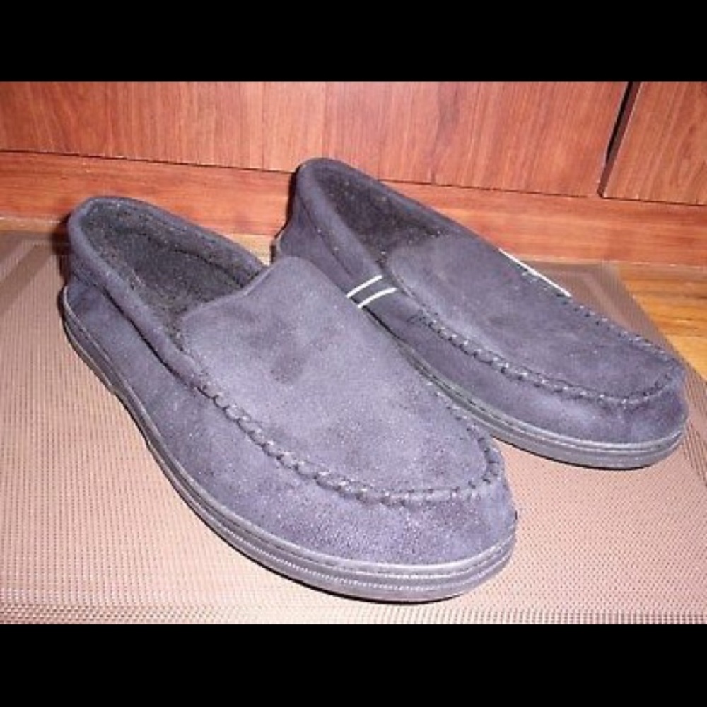 Black Loafer Slippers by West Loop. Sz M9/10.
